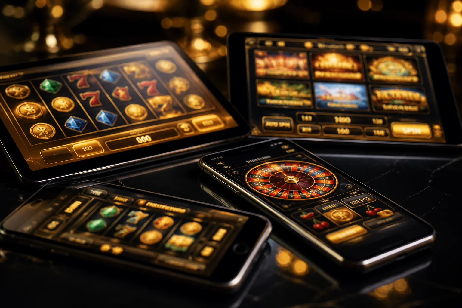 Responsive mobile access concept for the Casino Royale website