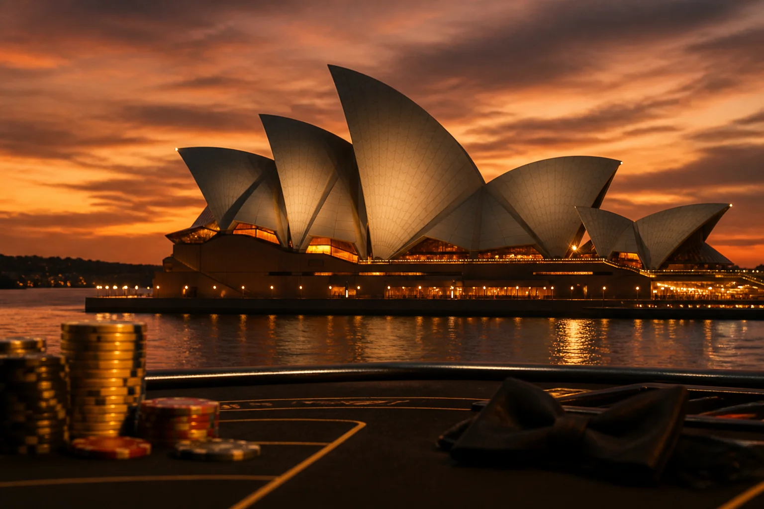Editorial city guide graphic for Casino Royale readers in Sydney, NSW